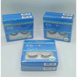 Lot of 12 Ardell Professional Aqua Lashes # 344 Black  No Adhesive Needed